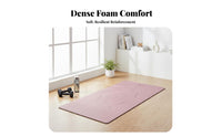 Exercise Mat Noise Reducing Thick Exercise Mat Impact-Absorbing Absorbing Wide Design for Home Exercisers, Beginners, Aerobics