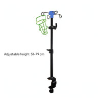 Bedside Intravenous Stand Portable IV Pole with Clamp Clamp-on IV Stand Space-Saving Equipment Long-Lasting for Patients