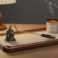 Candle Wick Smotherer Antique Finish Dome Candle Wick Smotherer Wick Quencher Elegant Design Sense of Ceremony for Lovers