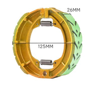 Asbestos-Non-Asbestos Motorcycle Brake Shoe Wear-Resistant Vehicle Part Grooved Surface