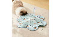 Flower-Shaped Cat Toy Soft Rotating Butterfly Rod Self-Play Electric Cat Teaser for Cats