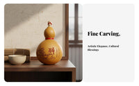 Chinese Auspicious Gourd Good Luck Symbol Gourd Hanging Decoration Feng Shui Wu Lou Handmade Wu Lou Token Lightweight
