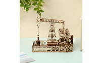 Oil Well Model with Base STEM 3D Wooden Puzzle No Glue Required Wooden Model Kit for Office