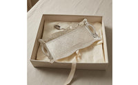 Floral Metal Tray with Handles Scroll Pattern Rectangular Silver Tray Openwork Classic European Style