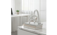 Resin Arch Bridge Ornament Nordic Resin Arch Ornament Modern Bridge Sculpture for Living Room, Entryway, Bookshelf