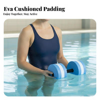 EVA Foam Water Dumbbell High Buoyancy Foam Water Dumbbells Waterproof Aquatic Exercise Dumbbells for Swimming Beginners, Seniors
