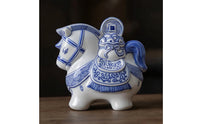 Horse Piggy Bank Ceramic Horse Change Bank Porcelain Style for Collectors, Shelf, Desk