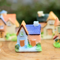 Miniature European Villa House Model for Micro Landscape DIY Assembly