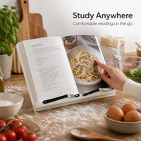 Adjustable Book Reading Stand for Desk, Portable Document Holder for Laptops and Textbooks
