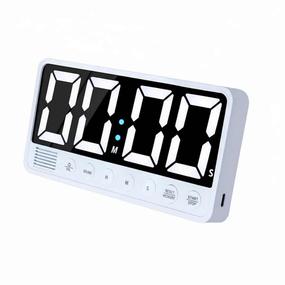 Multiple Ringtones LED Kitchen Timer Adjustable Volume Large Display Digital Timer Memory Function for Students, Teachers, Classroom, Office