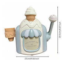 Side Lever Ice Cream Bath Toy Pretend Play Plastic Ice Cream Machine Toy Long-Lasting Educational