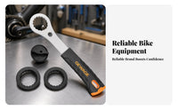 Long Shaft Bottom Bracket Installation Tool Sturdy Bottom Bracket Removal Tool Lightweight Installation Wrench Aluminum Alloy for Bike Maintenance