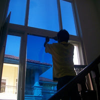 Frosted Window Film for Home Office Privacy, Self-Adhesive Blackout Window Tint, 0.05mm Opaque PET Material, DIY Bathroom Window Film Privacy