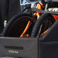 Adjustable Straps 18-22 Inch Bike Transport Bag Foldable Design Folding Bike Storage Box Side Pockets for Cyclists, Commuters, Travel