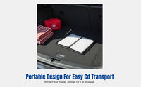 Silky Cloth CD Case, Large Storage Organizer, Dustproof Portable Wallet, Multi-Color, For Car & Home