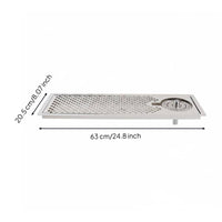 Sink Glass Cleaner with Driping Tray Quick Cleaning High Pressure Cup Rinser Easy To Install Stainless Steel Cup Washer Sink for Bartenders, Restaurant