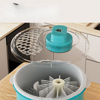 Salad Dryer Electric Vegetable Dryer Automatic Fruit Washer for Active Cooks, Families, Meal Prep