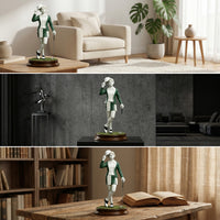 Golfer Statue with Base Stylish Golfer Statue Handcrafted Golf Figurine for Desk