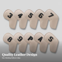 10 Pieces Iron Headcover with Number Tag Golf Iron Headcover Weather-Resistant for Golfers