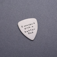 Custom Engraved Brushed Titanium Steel Guitar Pick