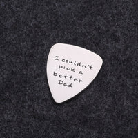 Custom Engraved Brushed Titanium Steel Guitar Pick