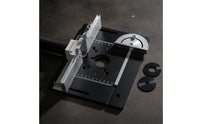 Router Table Insert Plate with Fence Precision-Engraved Router Table Insert Plate Low-Profile Carpentry Tool for Hobbyists, Workshops