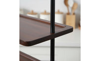 Wood Desktop Shelf Wood Desktop Rack Easy to Clean Countertop Storage Rack