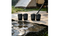 4 Pieces Camping Folding Chair Leg Foot Protector Sink-Preventive Moon Chair Leg Protector Outdoor Hardware for , Camping