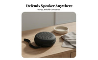 Zipper Closure Speaker Carrying Case Lightweight Portable Speaker Bag Shockproof for Travelers, Music Lovers, Business Trips, Camping, Beach