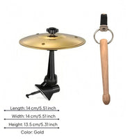 Adjustable Car Air Vent Cymbal Wooden Stick Vent-Mounted Cymbal Drum Screw Knob Dashboard Decoration Reflective