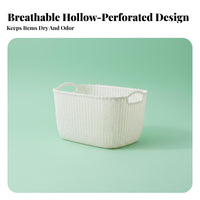 Imitation Rattan container flexible Woven Organizer Lightweight for Living Room