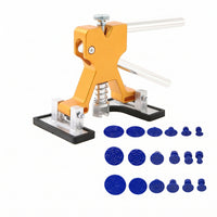 Spring-Loaded Car Dent Removal Repair Pulling Tool Gold-Colored Paintless Dent Removal Repair Tool Rubber-Padded Adjustable