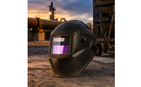 Sensitivity and Delay Settings Auto-Darkening Welding Helmet Rectangular Viewing Window Auto Darkening Welding Helmet Adjustment Dials Face Guard Hard Shell for Bright-Arc Welding Work