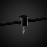 Pendant Light Cord Management Wire Buckle with Electroplating Process, 18x16mm Cylindrical Cable Clamp for DIY Lighting, Retro Style Cord Holder