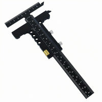 Etched Measurements Sliding T Head Ruler Adjustment Knobs Woodworking Marking Ruler Weight-Reducing Holes Carpentry Tool Anodized Finish