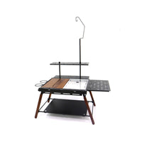 Folding IGT Table Foldable IGT Table Furniture Slimline Textured for Campers, Camping, Backyard