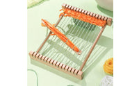 2 Pieces Beech Wood Children's Wooden Weaving Loom Slotted Crossbars Wooden Weaving Loom Compact Craft Tool Lightweight