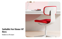 Thick Padded Seat Ergonomic Task Chair 360-Degree rotation mediumspine Mesh Task Chair space-saving Design Computer Seating Wheeled Base for Students, distant Workers, Adults, Study Room, Bedroom, Workspace