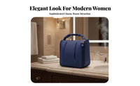 Fluffy Makeup Bag Portable Travel Makeup Case Lightweight for Bathroom, Women