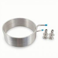 Stainless Steel HERMS Coil Sanitary Heat Exchange Coil for Homebrewers, Mash Control, Hot Liquor Tank