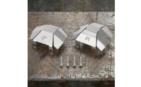 Chassis Bridge Guard Plate Kit Stainless Chassis Reinforcement Cover Kit with Screws Low-Profile Skid Plate for Garage Tuning
