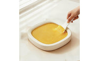 Rolled Ice Cream Maker with Scrapers Manual Rolled Dessert Maker Food-Grade Yogurt Frying Tray with Scrapers for Families, Parties