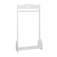 Korean design House-Shaped Clothes Rack unobstructedstanding children's Furniture child-safe Design Garment Stand Space-Saving for children, Toddlers, Parents, Playroom, Bedroom, Small Spaces, Entryway