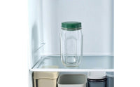 BPABPA-Free Salad Jar with Compartment Stain-Resistant Food Container Clear Reusable for Commuters, Office