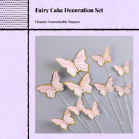 Fairy Cake Topper with Bead Knot Crystal Decoration