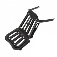 Black Metal Motorcycle Front Rack Slotted Motorcycle Front Storage Rack uncoveredFrame Vehicle Accessory Rectangular Platform