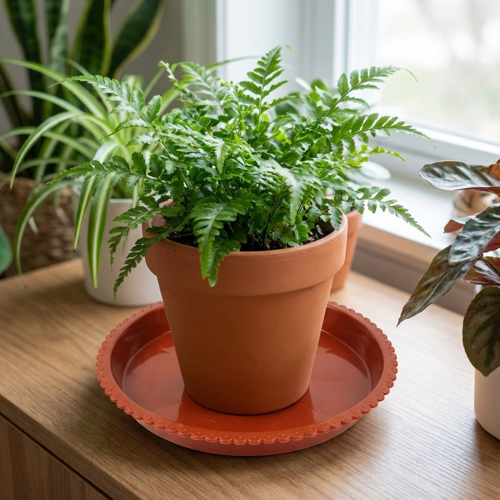 Plant Trays with Built-in Drip Tray, Heavy Duty Pot Saucers, Essential for Outdoor Plants and Base Control, Indoor Accessories