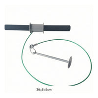 Long-Lasting Arm Roller with Hanging Cord Compact Forearm Training Device with Weight Plate Attachment Stainless Steel Rotator Machine Smooth for Home Gym