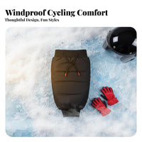 Down Cotton Filled Winter Scooter Leg Covers Full Wrap Design Waterproof Motorcycle Leg Protectors Adjustable Fit for Children, Cold Weather