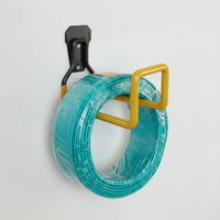 Heavy-Duty Rust-Proof Carbon Steel Garden Hose Hanger Wall Mount for Yard and Garage Storage